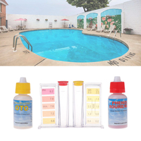 Kit de Prueba de pH y Cloro de Alta Calidad para Piscinas, Equipo para Piscinas, Caja de Prueba de pH/Cloro Residual para Limpieza de Piscinas