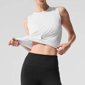 Camiseta sin Mangas Premium de Diseño Personalizado para Mujer, Elástica, de Algodón Regular, para Gimnasio, Yoga, Moda - Product Image 2