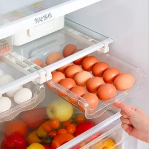 プラスチック製冷蔵庫卵引き出し冷蔵庫卵収納ボックス冷蔵庫引き出し式ゴミ箱バックル引き出し式オーガナイザー卵st