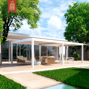 Pergola motorisée électrique intelligente en aluminium pour extérieur avec stores, 10x16, 10x19, 10x20, 20x10 - Product Image 2