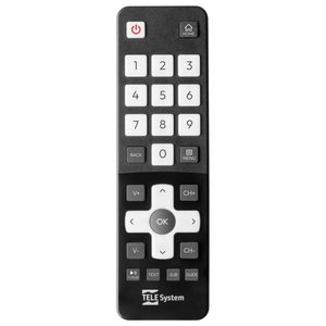 Telecomando <b>tv</b> (Telesystem) VIDAA Easy Black 58035024 - Product Image 1