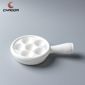 Nouveau produit 2024 : Plat à <span class=keywords><strong>escargots</strong></span> créatif en porcelaine à <span class=keywords><strong>6</strong></span> compartiments pour buffet - Product Image 2
