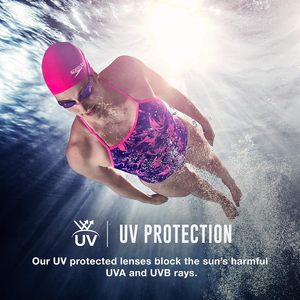 แว่นตาว่ายน้ำสำหรับผู้หญิง รุ่น Mirrored Vanquisher 2.0 ป้องกันฝ้า ป้องกันแสงสะท้อน ป้องกันรังสียูวี เลนส์สีเหลือง - Product Image 5