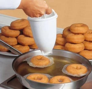 Moules à pâtisserie en plastique pour beignets, gâteaux et bagels, outils de cuisson écologiques - Product Image 1