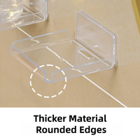 Étagère murale multifonctionnelle en acrylique sans perçage pour caméras de sécurité, routeurs et rangement de salle de bain