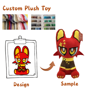 Fabricante de peluches, juguete suave personalizado, juguetes de peluche de lobo grande, juguetes de peluche de animales, juguetes de peluche hechos a medida - Product Image 1