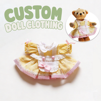 Vêtements de poupée personnalisés pour fabricants, tenues de haute qualité pour mini-ours en peluche, robes en dentelle et accessoires