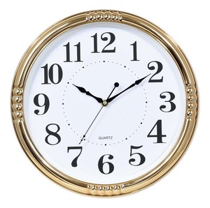 Orologio da Parete Silenzioso da 14 Pollici, Nuovo Design, Stile Antico Unico, Set di Due Pezzi, in Plastica, Art Déco, con Lancette al Quarzo, per <span class=keywords><strong>Soggiorno</strong></span> - Product Image 1