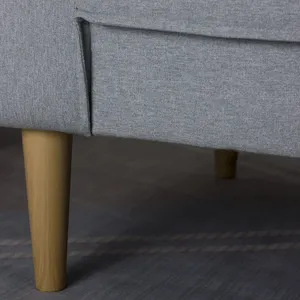 Piedini per divano in plastica di ricambio con finitura a grana di legno 200mmH per mobili