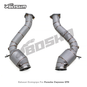 Système d'échappement Boska 304 en acier inoxydable, tuyau droit pour Porsche Cayenne S Turbo 2.9T 2018-2023 - Product Image 2