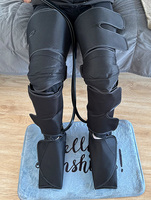 Masseur électrique pour les jambes avec 6 modes, pression par airbag et chauffage pour les pieds, les mollets et les cuisses
