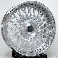 Jantes forgées chromées à profil profond personnalisées 28x9 28x10 5x112 5x120 5x114.3 en alliage 2 pièces pour voitures de luxe, SUV/camions