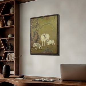 ภาพวาดแขวนผนังห้องนั่งเล่น หลาง ซื่อ ซาน หยาง ไค ไท ตู ของตกแต่งสำนักงาน ภาพวาดชื่อดัง ของขวัญขึ้นบ้านใหม่ ของขวัญเปิดกิจการ - Product Image 2