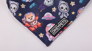 طوق باندانا بوليستر للحيوانات الأليفة طوق بطباعة وشاح متعدد التصميمات يبرد طوق باندانا للكلاب مع مشبك قابل للتعديل - Product Image 3