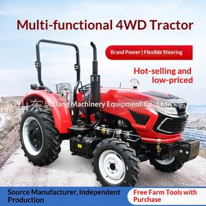 รถแทรกเตอร์ขับเคลื่อนสี่ล้อสำหรับการเกษตร กำลังสูง พร้อมอุปกรณ์พรวนดินแบบหมุนสี่ล้อ ขุดร่อง สร้างโรงเรือน ทนทานต่อน้ำท่วมและแล้ง - Product Image 1