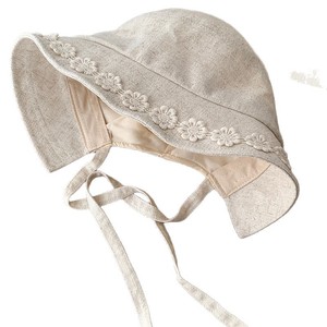 Japanese Style Floral Cotton Linen Bucket <b>Hat</b> For Women <b>Summer</b> Breathable Sun Protection Shade <b>Hat</b> - Product Image 5