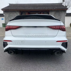 ลิ้นกันชนหลังแบบดิฟฟิวเซอร์ ชุดแต่งกันชนหลัง สำหรับ Audi A3 Hatchback 2021-2024 อุปกรณ์ตกแต่งรถยนต์ - Product Image 6