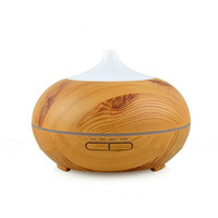 Humidificador con Aroma a Madera Oscura, Difusor de Aceites Esenciales Ultrasónico de 300 ml, Luz Colorida, Silencioso, Difusor de Aire para Habitaciones