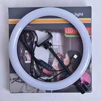 Pour Fosoto – Anneau lumineux LED de 12 pouces pour selfie, éclairage photographique de haute qualité 3200-5500K, trépied en aluminium pour diffusion en direct