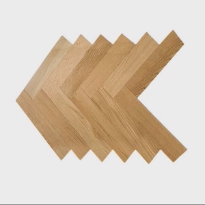 Parquet en chêne blanc 3 couches brossé à chevrons, style crème moderne français, compatible chauffage par le sol, système de pose à clipser - Product Image 6