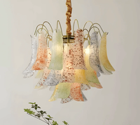 Lustres en verre post-modernes Murano pour chambre à coucher, style maison, fabriqués aux États-Unis, pour hall d'hôtel, luminaire suspendu moderne d'intérieur