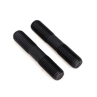 High Strength Carbon Steel Fasteners-Double-Headed Screw Zinc Finish Double Thread Bolt Black Oxide Surface Treatment Left/Right
