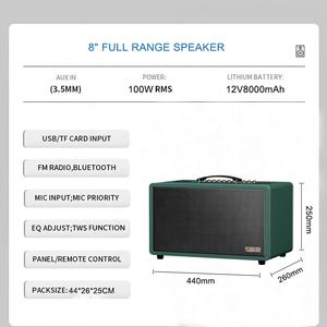 Altavoz Subwoofer Portátil <span class=keywords><strong>de</strong></span> 8 Pulgadas con Potente Sonido para Karaoke, Iluminación LED RGB, Carga Inalámbrica, para Uso en Cine en Casa - Product Image 6
