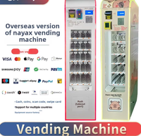 Distributeurs automatiques - Exportation à l'étranger - Unités compactes sans personnel en libre-service avec écran LCD acceptant les pièces/cartes