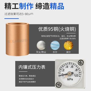 ตัวปรับแรงดันลมแบบนิวเมติกคู่ รุ่น L/C1010/2010/3010/4010-01/02 สำหรับเครื่องจักรงานไม้ - Product Image 5