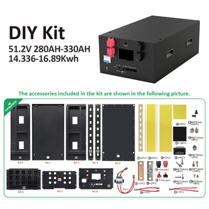 กล่องแบตเตอรี่ DIY แบบซ้อนได้ 48V 51.2V สำหรับเซลล์ 280Ah 314Ah  สำหรับเก็บพลังงานแสงอาทิตย์  คลังสินค้าโปแลนด์  แบบ 16S  พร้อมส่ง DDP EU - Product Image 2