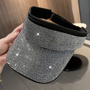 Casquette d'été fine et tendance pour femmes, protection solaire, style Y2K Hip-hop, imprimé léopard, ornée de pierres, cristaux et strass, idéale pour les voyages et les sorties. - Product Image 4