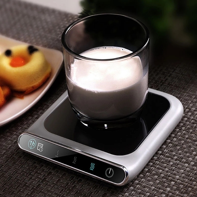 New Smart Coffee Mug Cup Warmer for Office Home with Three Temperature Settings Auto-on/off Waterproof Thermostatic Heat Cup Pad