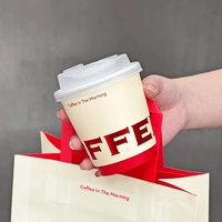 Gobelet en papier à double paroi jetable pour boissons chaudes, biodégradable, logo personnalisé accepté pour gobelet à café