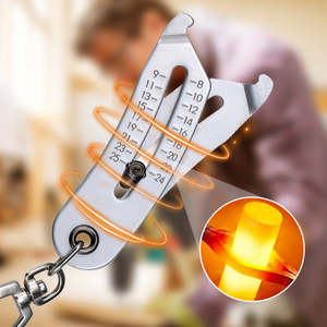 Precise Bolt Size Finder Keychain, Size Catcher, Bolt and Nut Identifier <b>Gauge</b> Size <b>Gauge</b> Precise Bolt Size Finder Keychain - Product Image 5