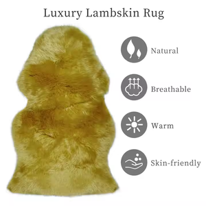 Натуральная премиальная продукция из меха животных, натуральный Золотой мех, мягкая шкура из овечьего и кроличьего меха для одежды - Product Image 4