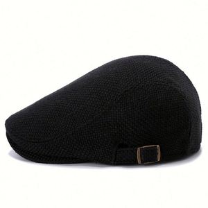 Meilleures ventes : Nouveau style de béret, casquette plate en jute, casquette gavroche, casquette Ivy personnalisable pour femmes et hommes, mode estivale, tenue décontractée et sportive - Product Image 6