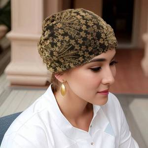 Chapeau vintage en flanelle unie respirant et écologique pour toutes les saisons, idéal pour les photos de vacances - Product Image 1