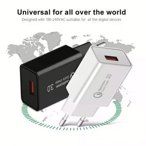 High Quality US/EU <b>Plug</b> USB Charger Block Quick Charge 18W Phone Charger <b>Adapter</b> Mobile Phone Charger - Product Image 2