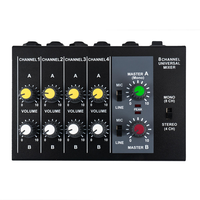 Mini-mixeur audio 8 canaux pour microphones, amplificateur de son pour karaoké et petits instruments