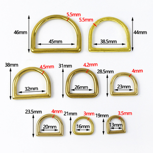 Meetee ap2388 Rắn Brass <span class=keywords><strong>D</strong></span> Vòng Khóa 25Mm Hành Lý Phụ Kiện Phần Cứng Với Chuỗi Tấm Cho Túi Xách Và <span class=keywords><strong>D</strong></span>ây Đeo <span class=keywords><strong>D</strong></span> Hình <span class=keywords><strong>D</strong></span>ạng <span class=keywords><strong>Clasp</strong></span> - Product Image 2