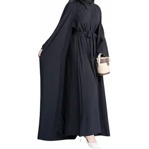 2 robes musulmanes pour femmes, abaya islamique, robe de prière de Dubaï, robe longue, cardigan maxi, OEM/personnalisé - Product Image 5