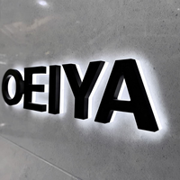 Letras de Canal Iluminadas LED RGB 3D Dinámicas Personalizadas para Logotipo de Gimnasio, Resistentes al Polvo y de Alta Resistencia