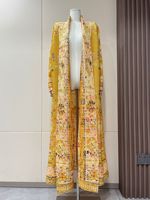 Vente directe usine Livraison rapide Dernière conception 2026 Abaya musulmane personnalisée plissée longue imprimée pour femme