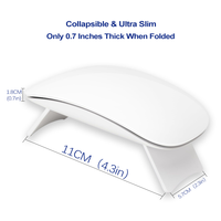 Lampe à ongles UV LED portable Quanyan Nail Holly, mini et mignonne, avec durcissement rapide 365+405nm et garantie d'un an pour une utilisation à domicile et en salon