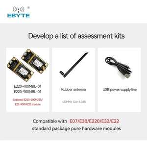 ชุดพัฒนาและประเมินผลโมดูล Lora ไร้สาย Ebyte ODM E220-400MBL-01 พร้อมอินเทอร์เฟซ USB llcc68 - Product Image 4