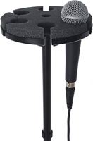 Support de microphone professionnel portable OEM gratuit, support de micro en métal pour 6 micros, 6 en 1 avec bonnette anti-vent en mousse
