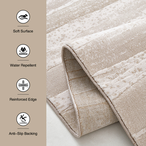 Dsermer Alfombra Moderna Impermeable Beige Nuevo Modelo para Áreas de la Casa Tapetes para Sala de Estar Alfombras y Tapetes Esponjosos Moqueta de Pared a Pared - Product Image 4