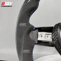 Pour BMW M2 M3 M4 M5 M6 X5M F30 F10 F20 F35 F22 F18 F07 F01 F15 F85 E90 E92 E46 Style Sport Volant En Fiber De Carbone