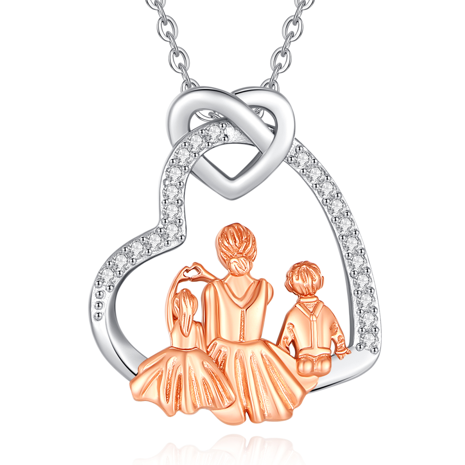 Mothers Day Mother And Son Birthstone Necklace Son Necklace Efytal - Main Image