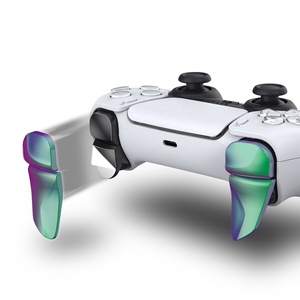 2 Pares de Botones de Hombro Ajustables para Mejora de Juego, Color Verde Camaleón y Morado, Extensiones de Gatillos para Control de PS5 - Product Image 5